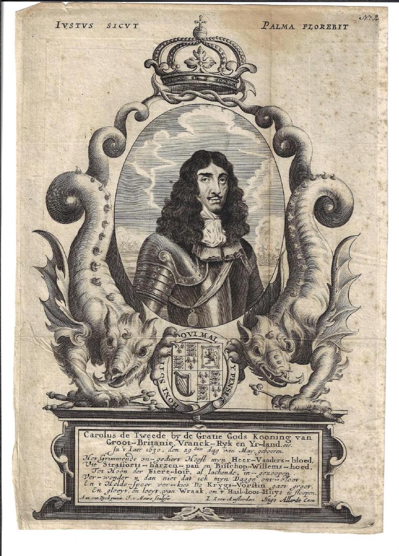 1680 Engraving Carolus de Tweede (1 of 1)