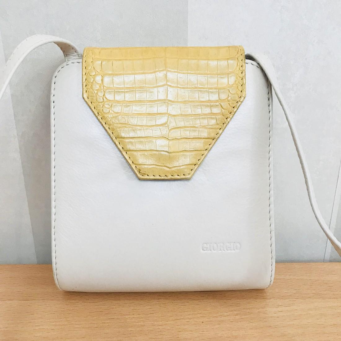 Vintage Genuine Crocodile Leather / Leather Small (1 of 7)