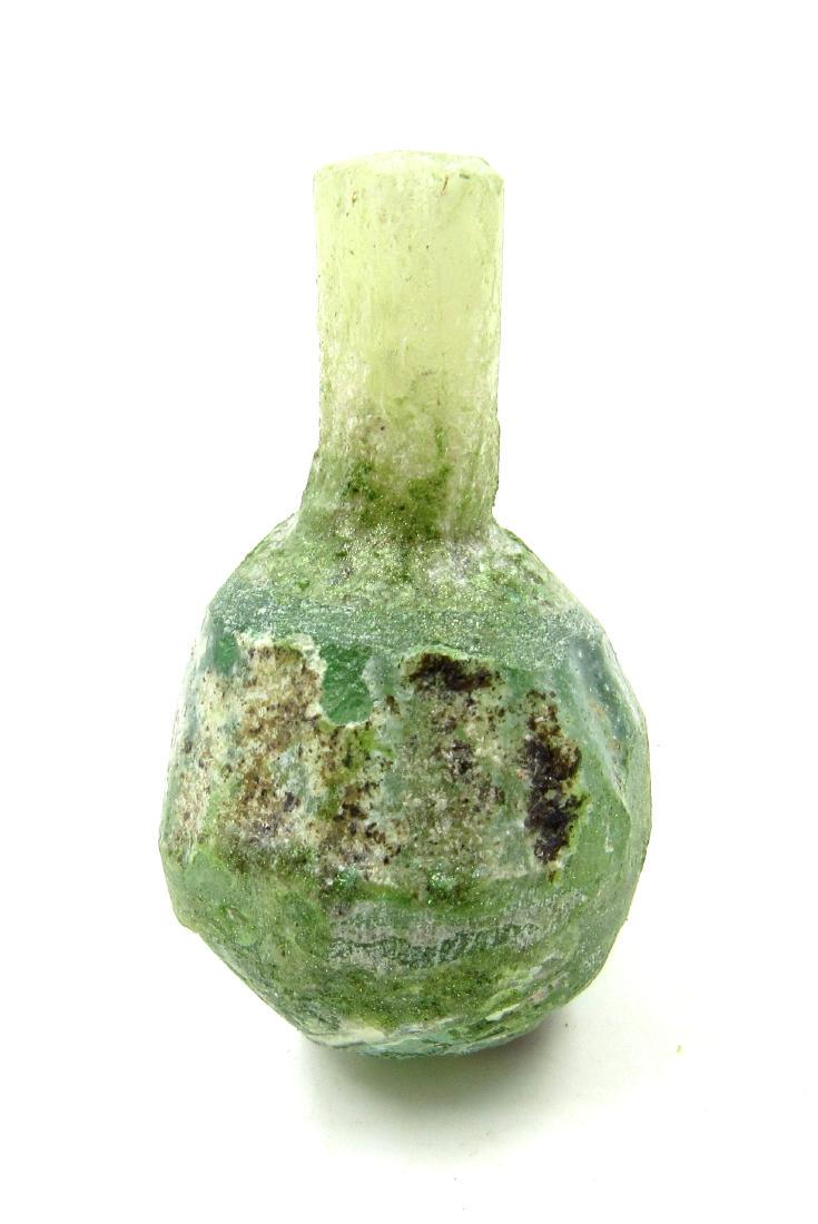 Ancient Islamic  Glass Medicine Flask (1 of 3)
