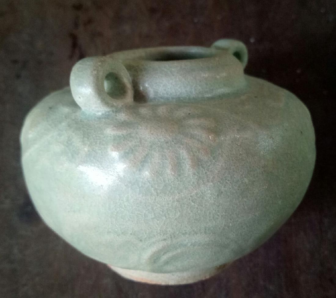 Yuan dynasty celadon small jar (1 of 4)
