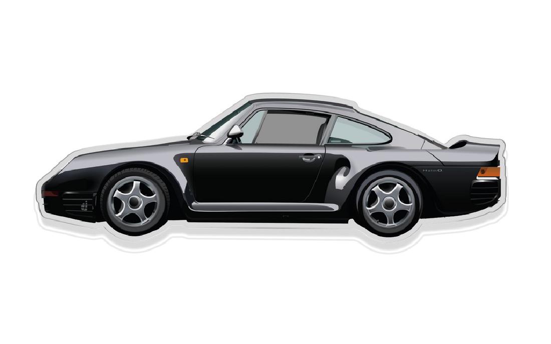 Wall Plexiglas Model PORSCHE 959 (1 of 5)