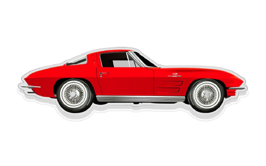 Wall Plexiglas Model CORVETTE STINGRAY (1 of 5)