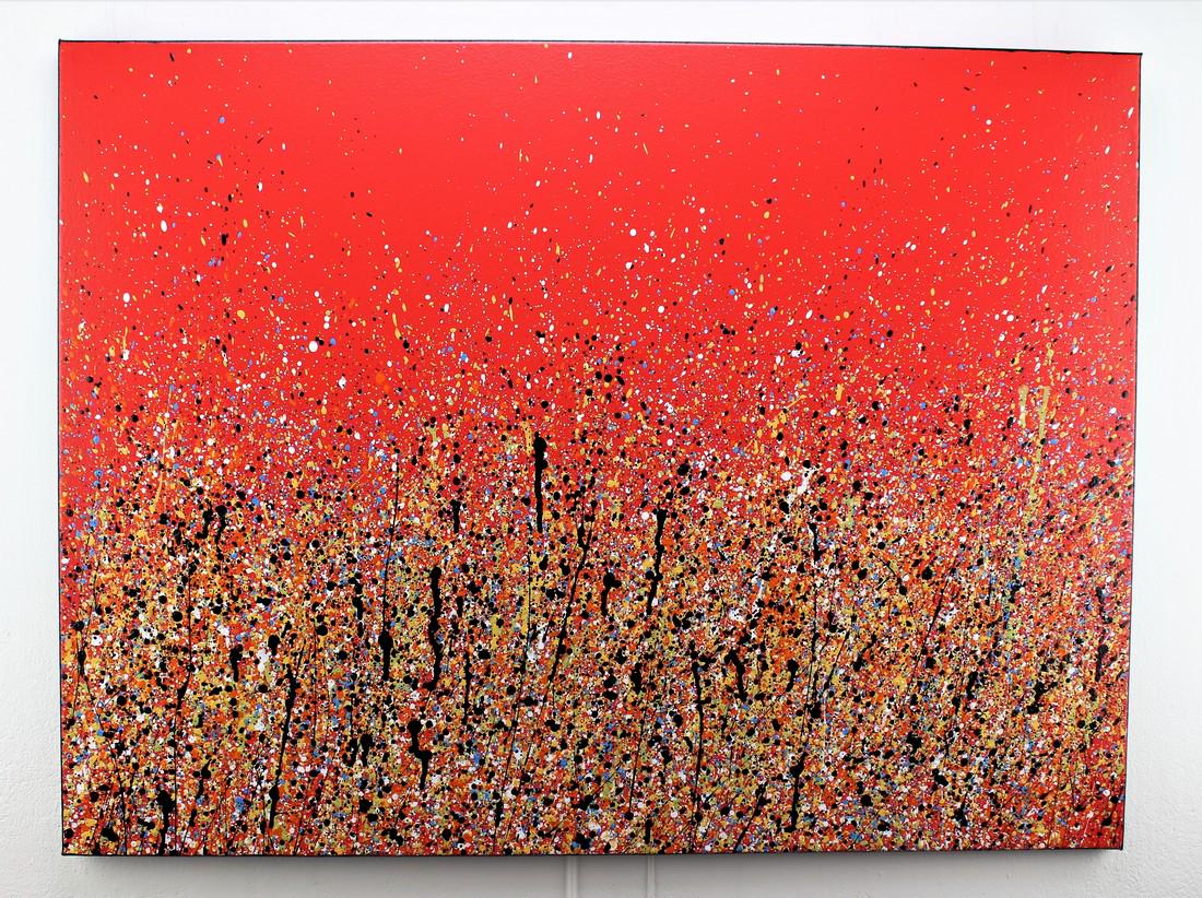 Alessandro Butera Painting Drops of fantasy, red (1 of 8)