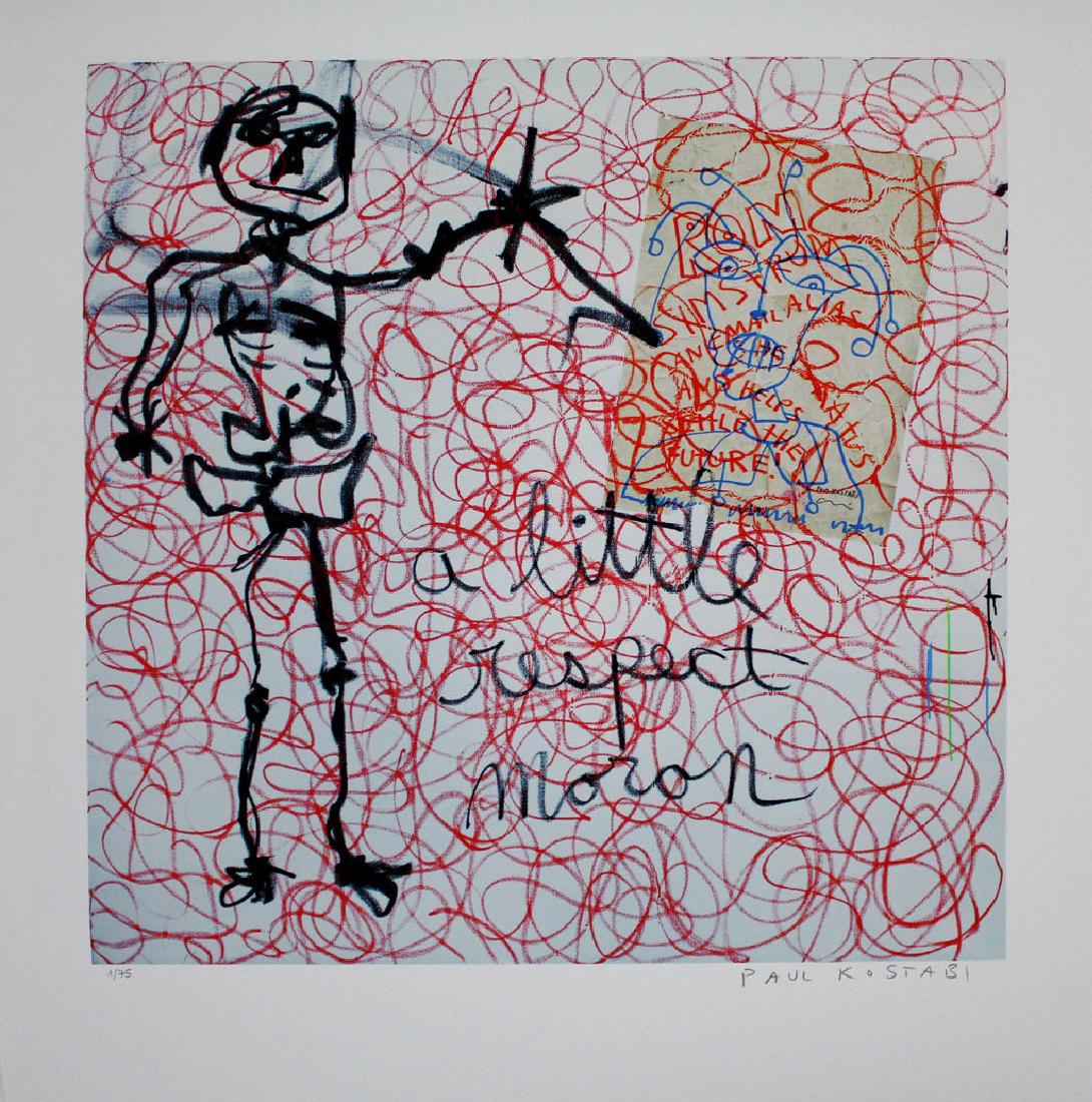 Paul Kostabi Lithograph Respect (1 of 1)