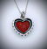 Sterling Silver Necklace and Heart Shaped Jasper - 2