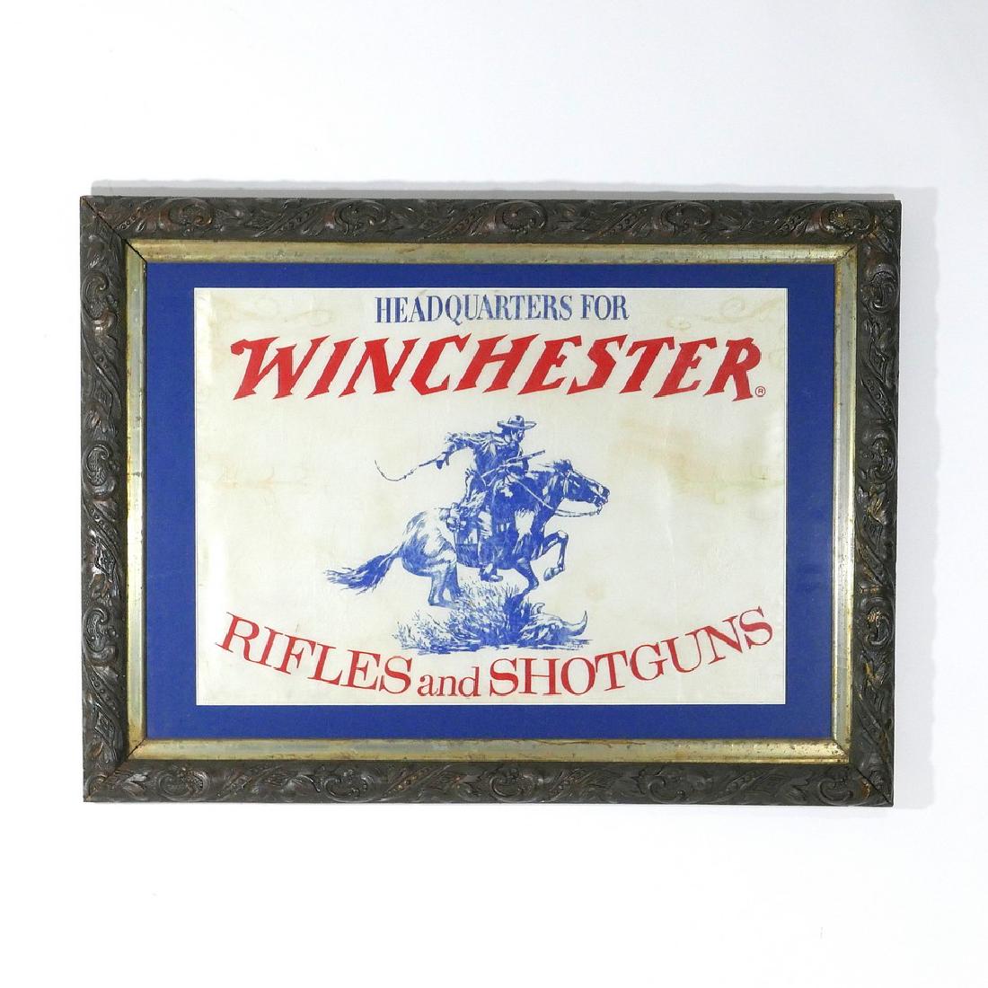 Framed Silk Winchester Rifles and Shotguns Point (1 of 2)