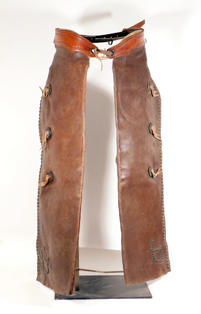 Early Studded Chaps with Conchos (1 of 2)
