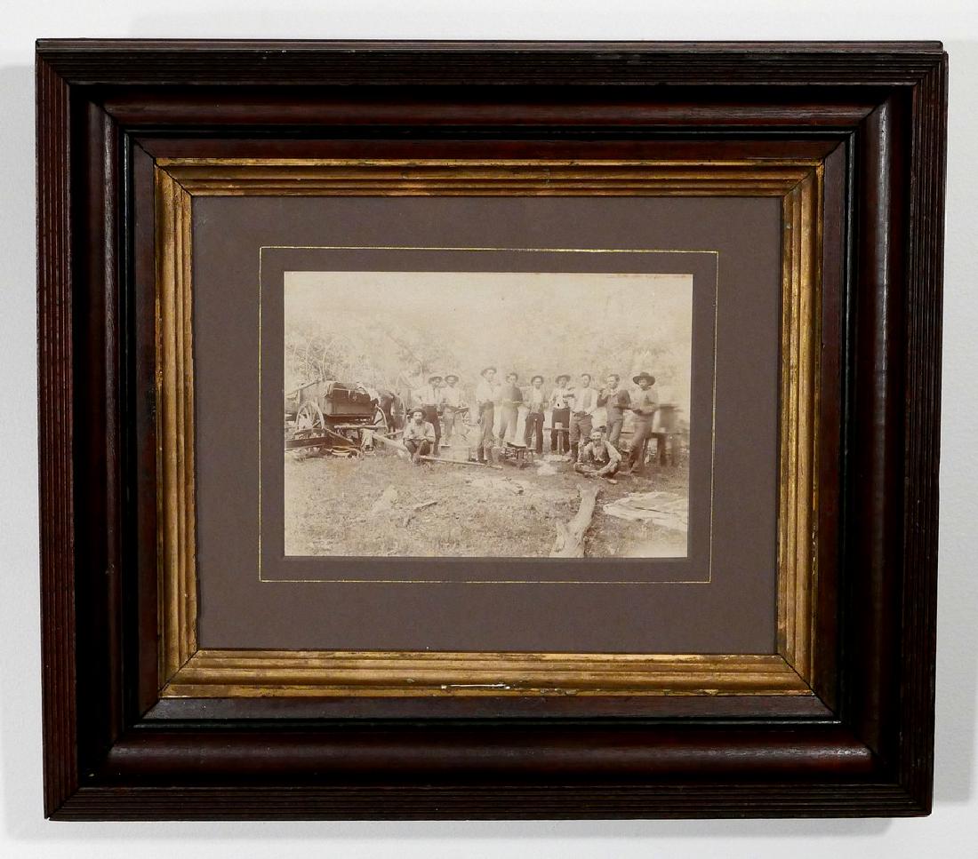 Framed Photograph of Cowboys at Chow time (1 of 2)