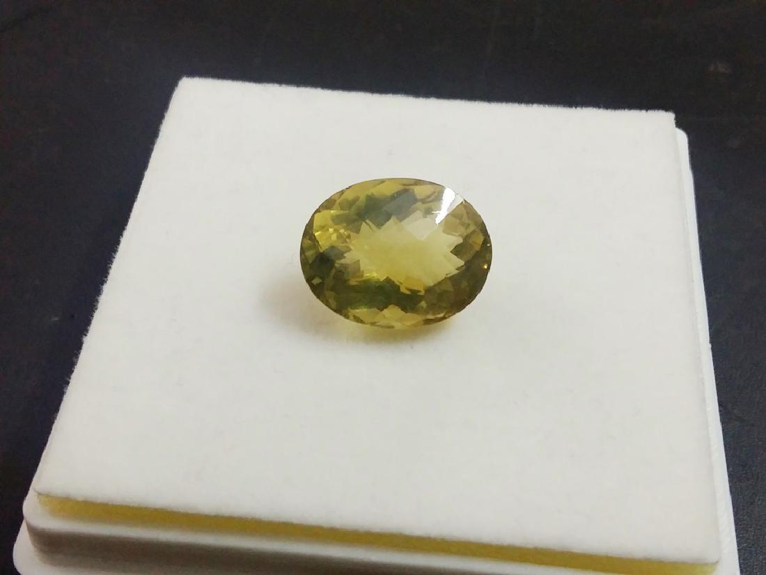 Natural Oval Checker Cut Lemon Topaz: Item: Natural Oval Checker Cut Lemon Topaz Loose Gemstone: Topaz Carat Weight: 15.89 Size/Dimensions: 18 x 14 x 10 No of Pcs.: 1 Please note that this lot has a confidential reserve. When you leave a 