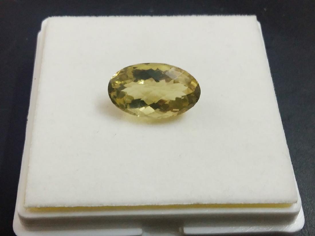 Natural Oval Checker Cut Lemon Topaz: Item: Natural Oval Checker Cut Lemon Topaz Loose Gemstone: Topaz Carat Weight: 16.03 Size/Dimensions: 21 x 12 x 10 No of Pcs.: 1 Please note that this lot has a confidential reserve. When you leave a 