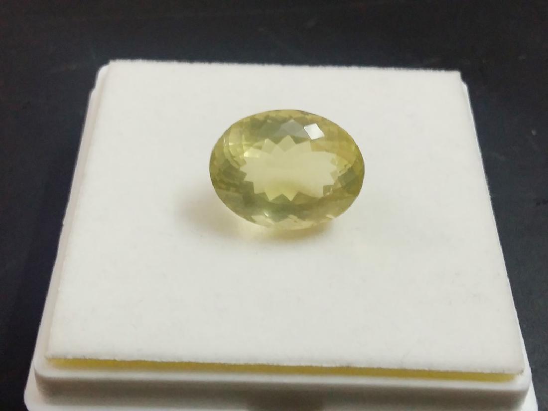 Natural Oval Checker Cut Lemon Topaz: Item: Natural Oval Checker Cut Lemon Topaz Loose Gemstone: Topaz Carat Weight: 27.03 Size/Dimensions: 20 x 16 x 13 No of Pcs.: 1 Please note that this lot has a confidential reserve. When you leave a 