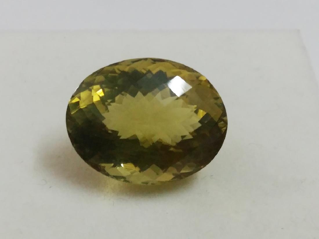 Natural Oval Checker Cut Lemon Topaz (1 of 2)