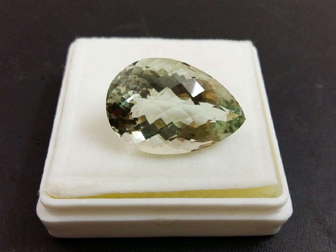 Natural Pear Checker Cut Lemon Topaz: Item: Natural Pear Checker Cut Lemon Topaz Loose Gemstone: Topaz Carat Weight: 15.84 Size/Dimensions: 26 x 15 x 12 No of Pcs.: 1 Please note that this lot has a confidential reserve. When you leave a 
