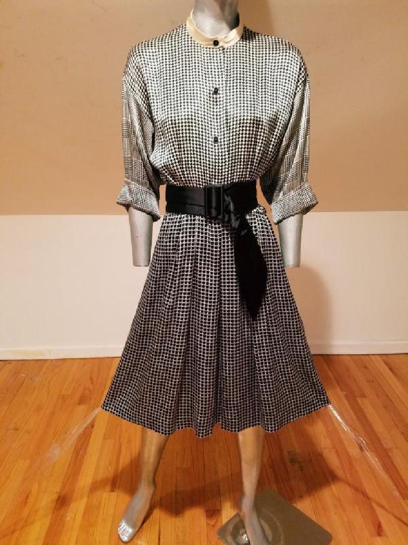 Vtg Christian Dior Couture Numbered silk dress belongs (1 of 11)