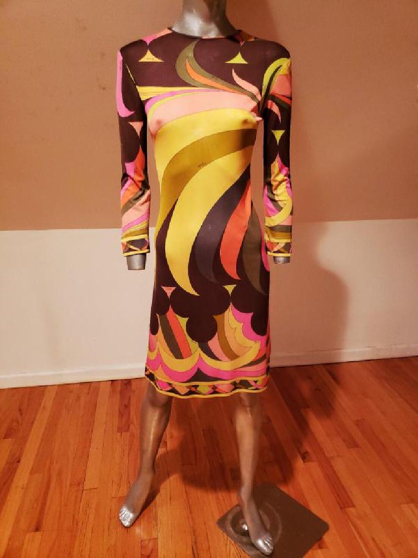 Extremely Rare EMILIO PUCCI 1950's silk dress Florence (1 of 12)