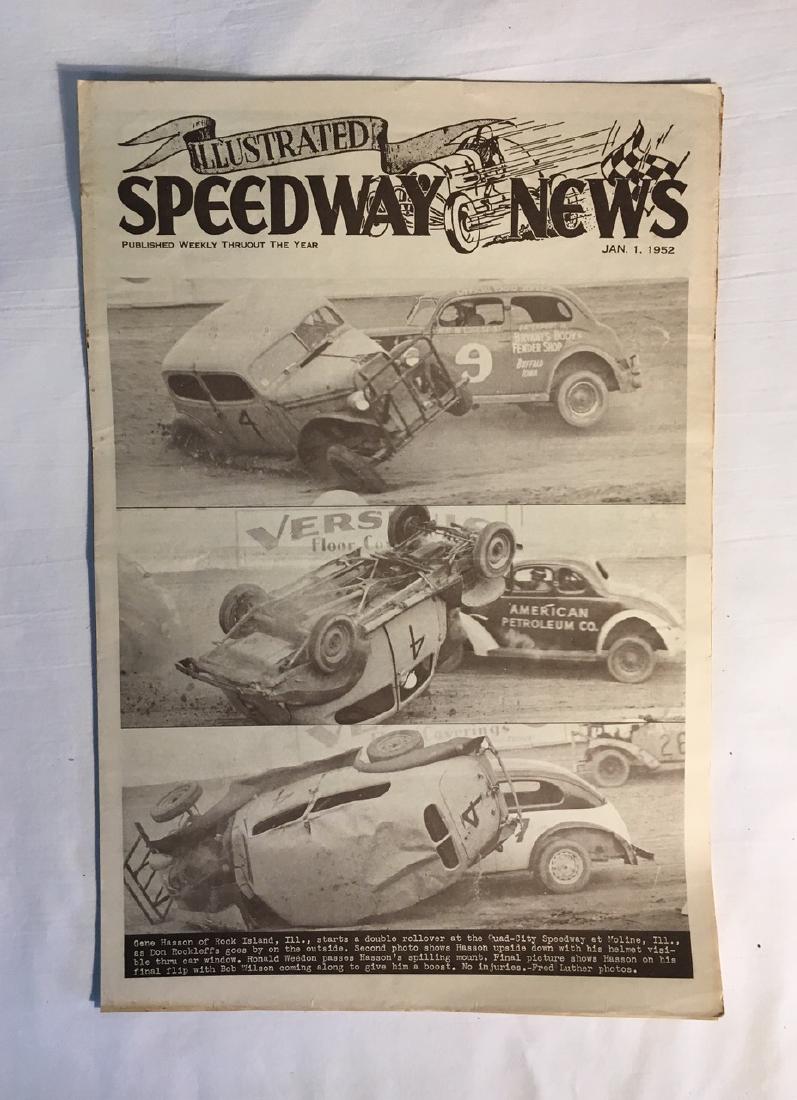 Group of 50 Vintage Illustrated Speedway News 1950-1952 (1 of 3)