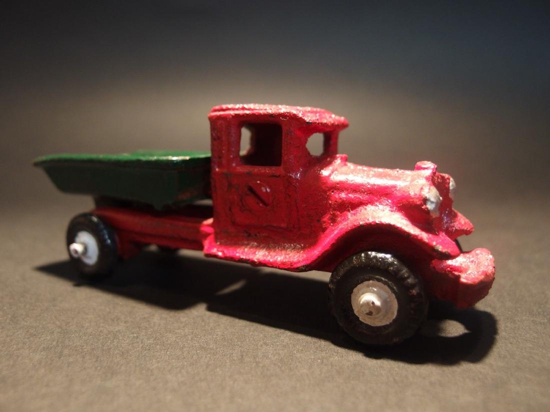 Cast Iron Red Dump Truck Toy Car (1 of 12)