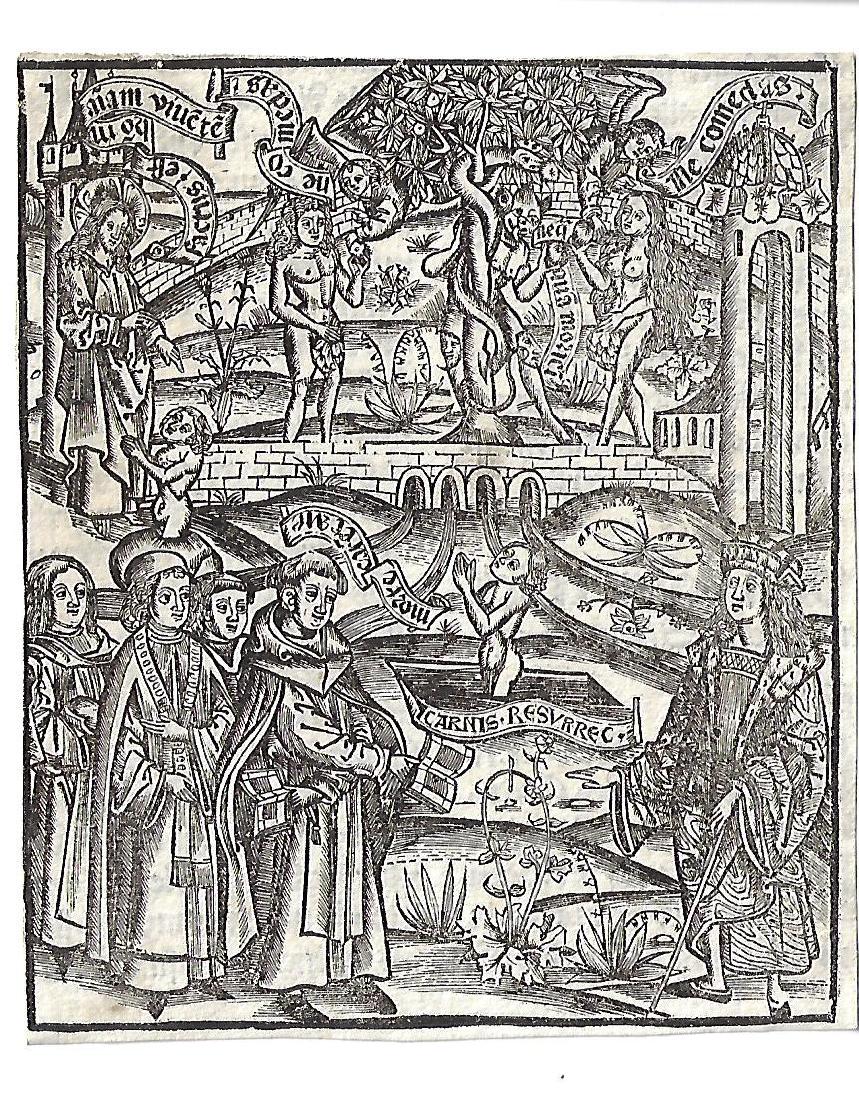 15th C Fine Engraved Woodcut (1 of 1)