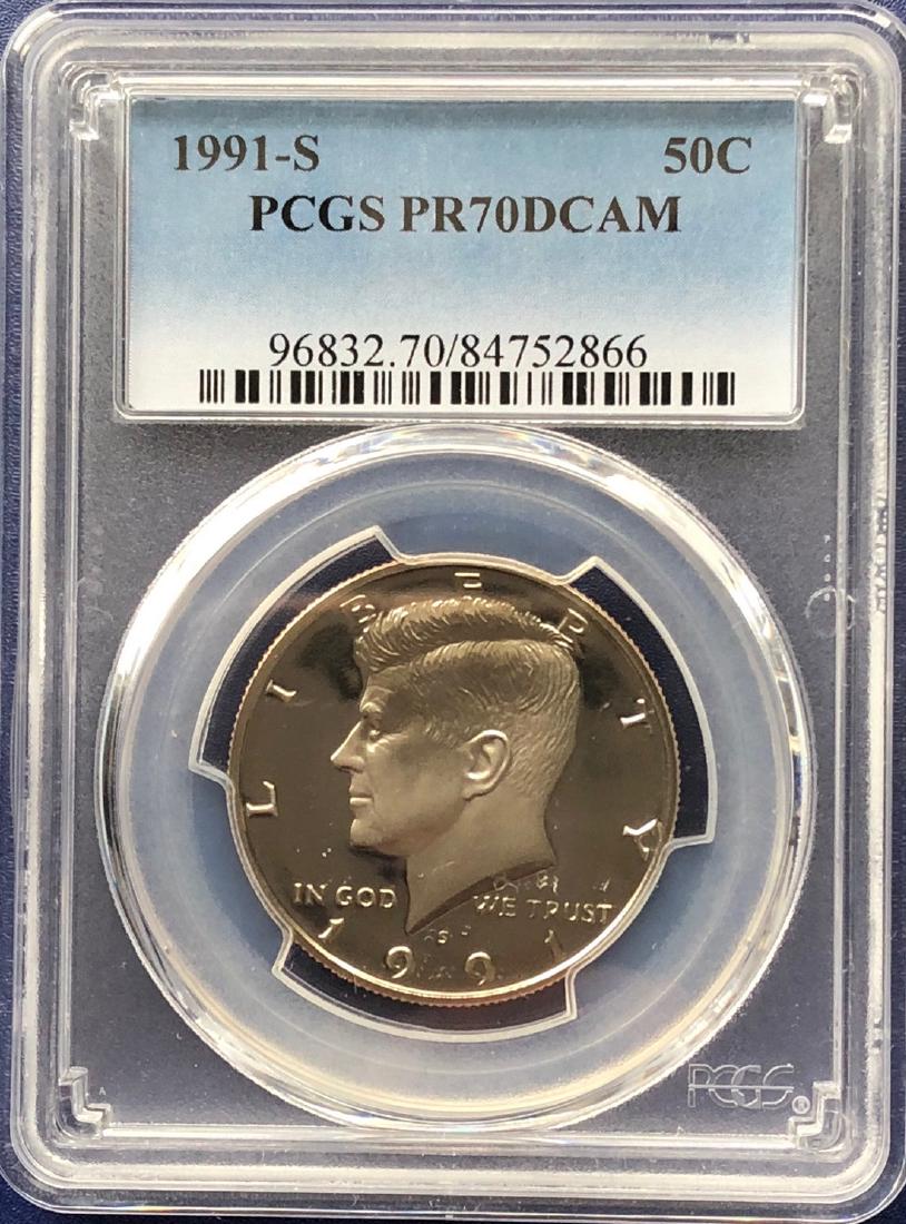 1991-S Kennedy Half Dollar PR70DCAM (1 of 2)
