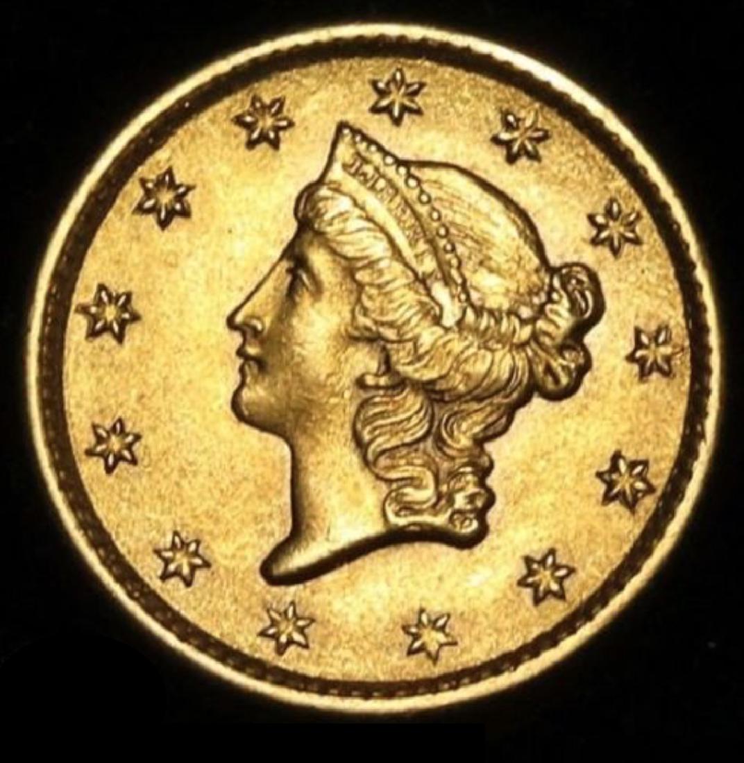 1853 $1 Gold Liberty - Type 1 Dollar (1 of 4)
