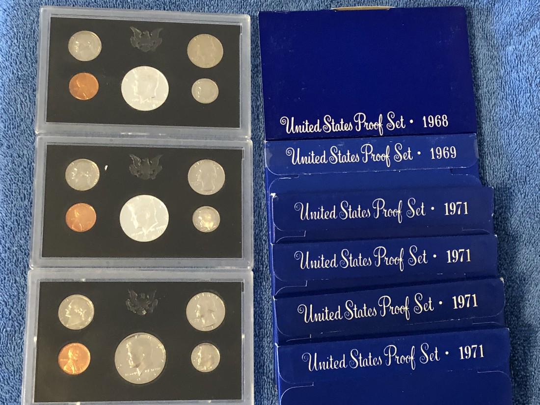 9 Proof Sets & 1 - 2000 State Quarter Proof Set (1 of 3)