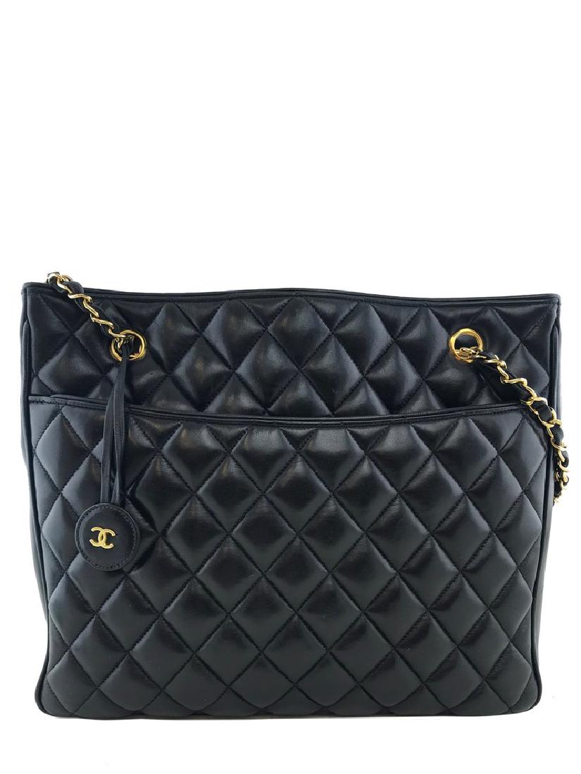 Chanel Vintage Lambskin Quilted Shopper Tote (1 of 18)