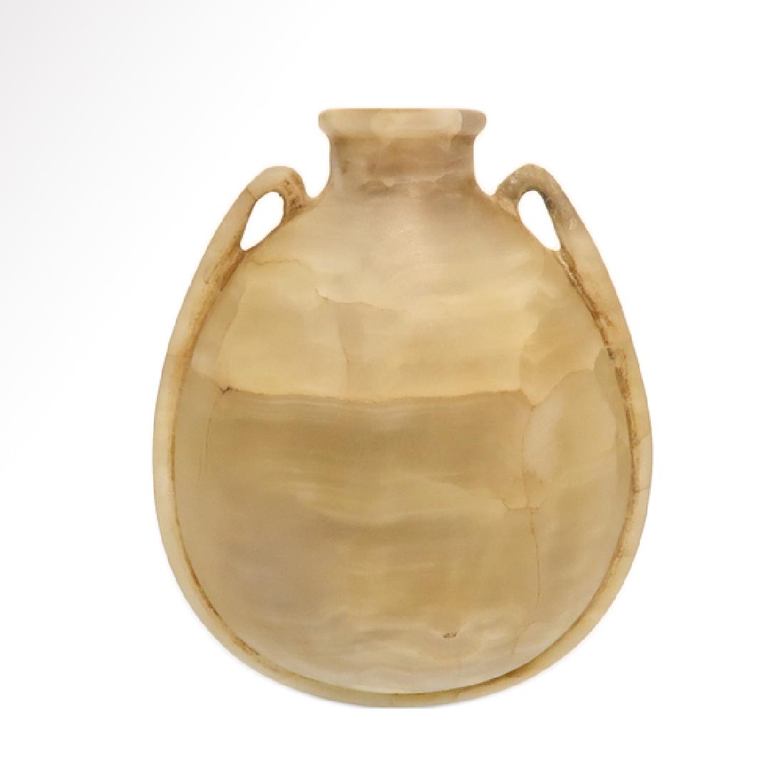 Egyptian New Kingdom Alabaster Cosmetic Flask, c. (1 of 7)