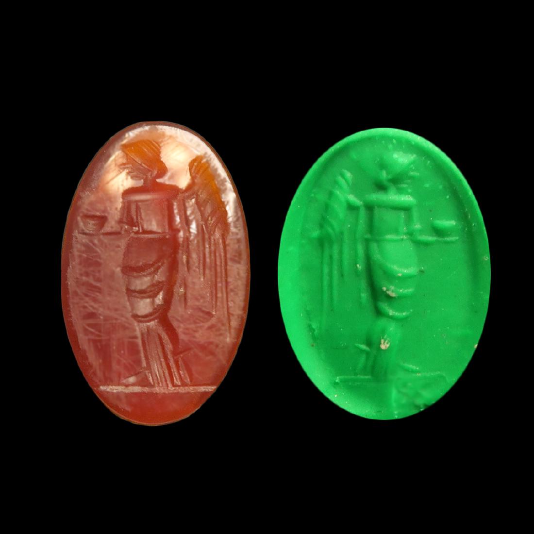 Roman Cornelian Intaglio with Victory, c. 2nd Century (1 of 5)