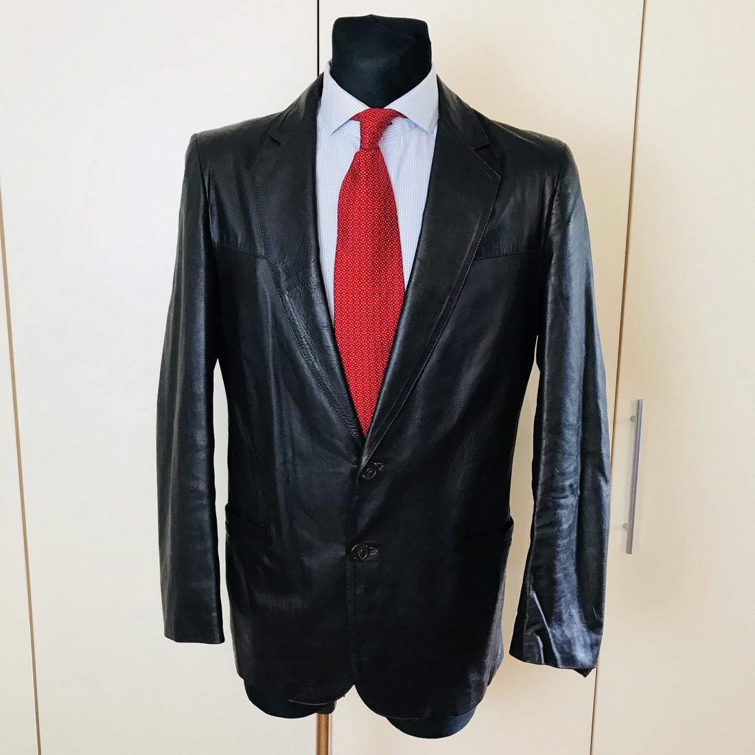 Men’s Unknown Designer Italian Leather Jacket (1 of 7)