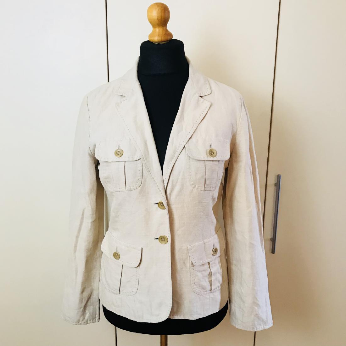 Women's MARELLA Italian Linen Blend Jacket Size US 10 (1 of 8)