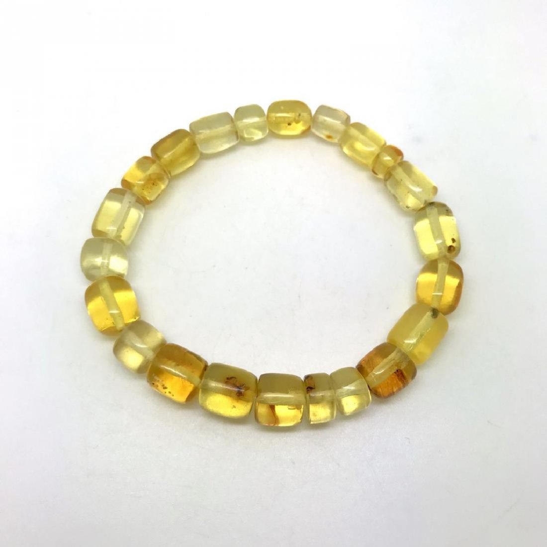 Baltic amber with fly inclusion vintage bracelet clear (1 of 8)