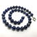 Lapis lazuli vintage neclace beads ø10mm 46cm