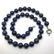 Lapis lazuli vintage neclace beads ø10mm 46cm - 2