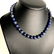 Lapis lazuli vintage neclace beads ø10mm 46cm - 4