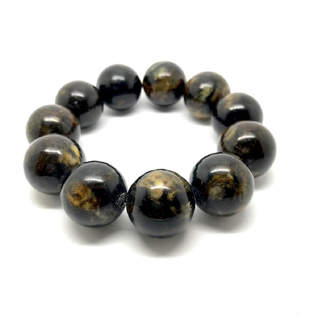 Baltic amber bracelet 50.5 gr beads ø20mm (1 of 8)