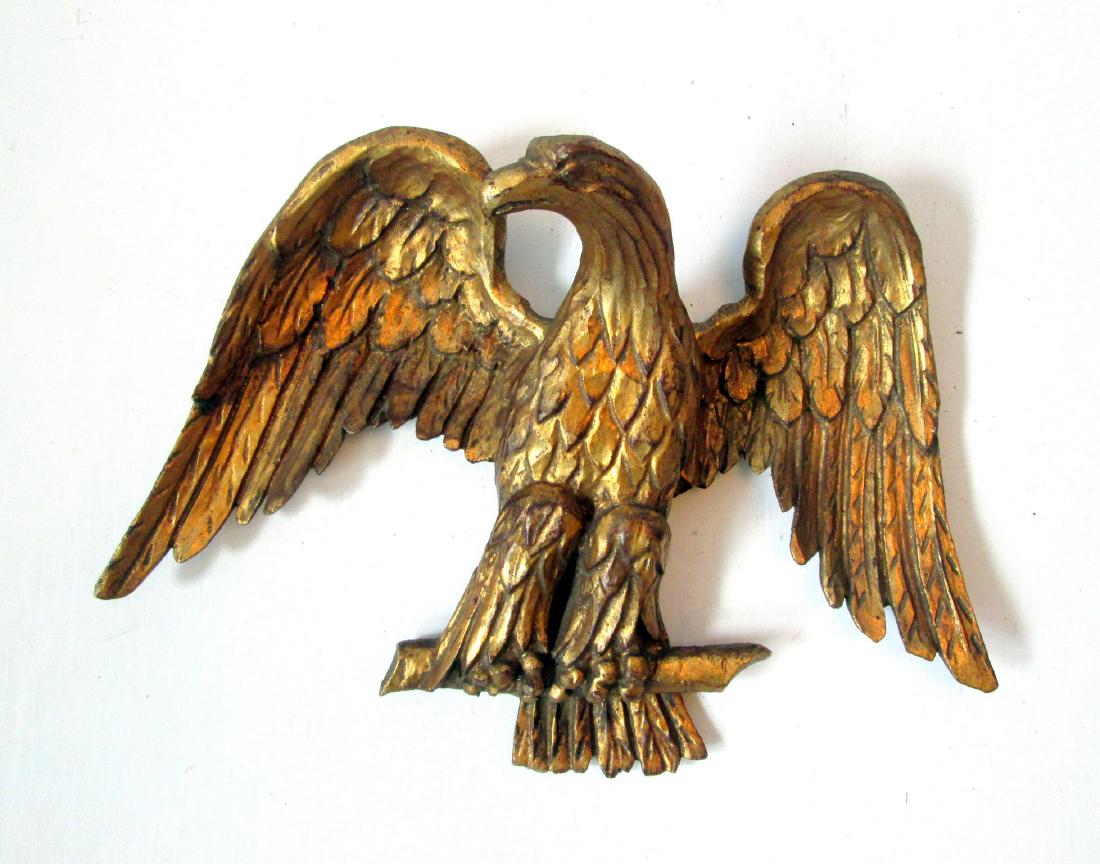 18thC Gilded Eagle Plaque (1 of 11)