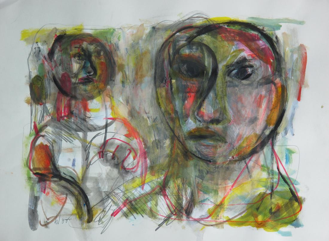 Jim Bloom: Jim Bloom 2012 Marker, acrylic and watercolor on paper 34"w x 27"h Untitled Please note that this lot has a confidential reserve. When you leave a bid in advance of the auction, submit your maximum. T