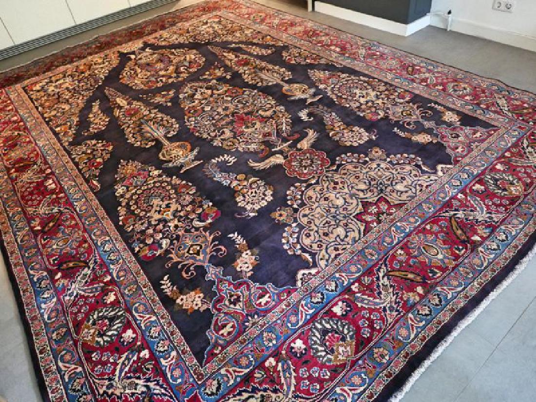 Overzised Dark Sarouk Hand Knotted Rug 12.8x9.7 (1 of 10)