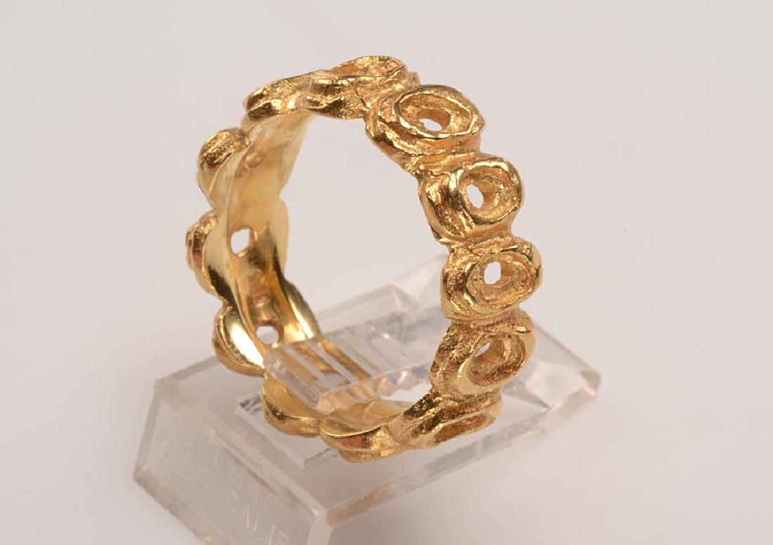 Mid Century Modernism Ring - Handmade 14kt gold (1 of 5)