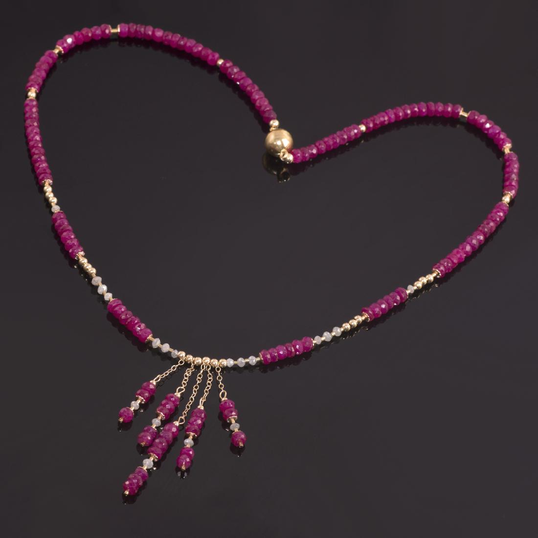 14K Ruby and Pink Sapphire 7 carat total weight Classic (1 of 4)