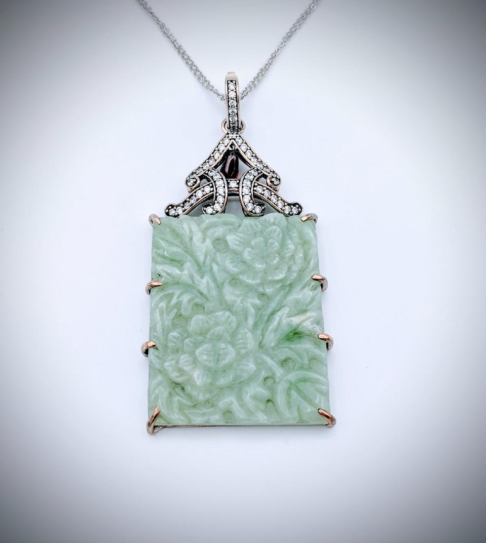 Sterling Silver Double Chained Necklace and Large (1 of 4)