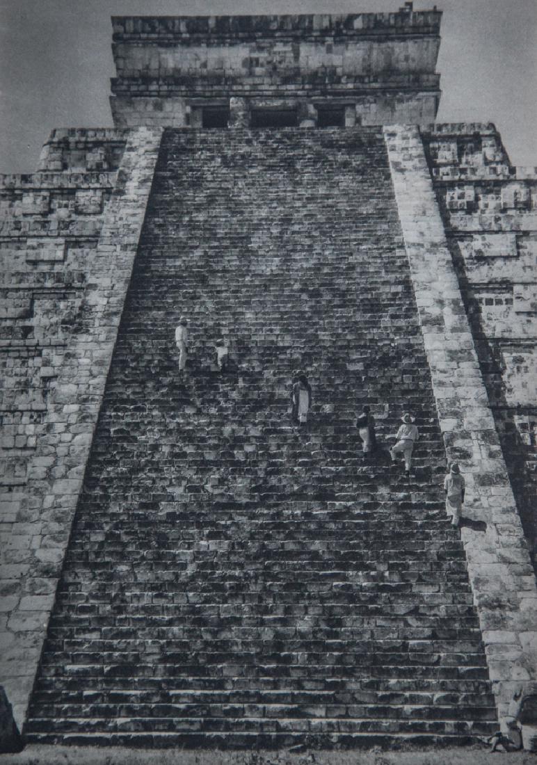 LAURA GILPIN - Chichen Itza, Yucatan: Artist: Laura Gilpin Title: Chichen Itza, Yucatan Medium: Sheet Fed Gravure, 1935, USA Dimensions: 6.5x9.2" Heat Wax Mounted on 11x14" Conservation Board Laura Gilpin (1891-1979) was an American photo