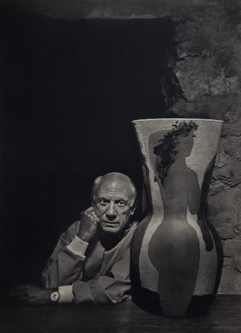 YOUSUF KARSH - Pablo Picasso: Artist: Yousuf Karsh Title: Pablo Picasso Medium: Sheet Fed Gravure, 1976, Switzerland Dimensions: 8.75x12" Unmounted Yousuf Karsh (1908-2002) was an Armenian-Canadian portrait photographer, considere