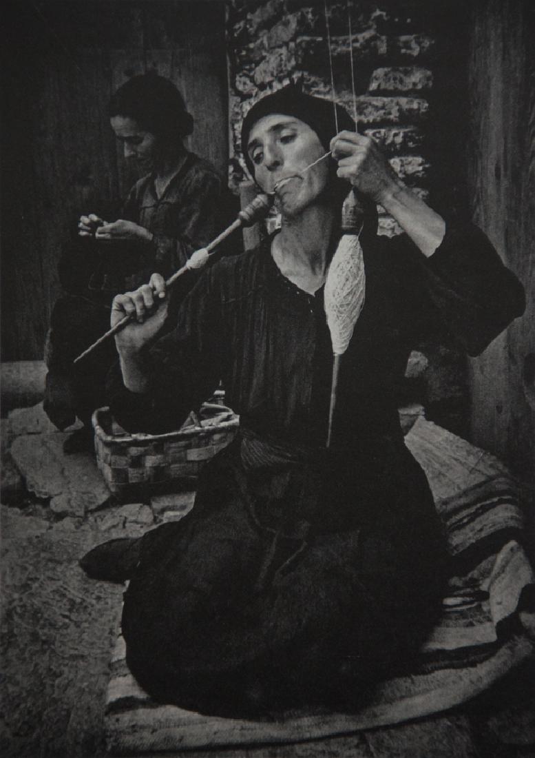 W. EUGENE SMITH - The Thread Maker: Artist: W. Eugene Smith Title: The Thread Maker Medium: Sheet Fed Gravure, 1964, Netherlands Dimensions: 5.45x7.6" Heat Wax Mounted on 11x14" Conservation Board W. Eugene Smith (1918-1978) was an Amer