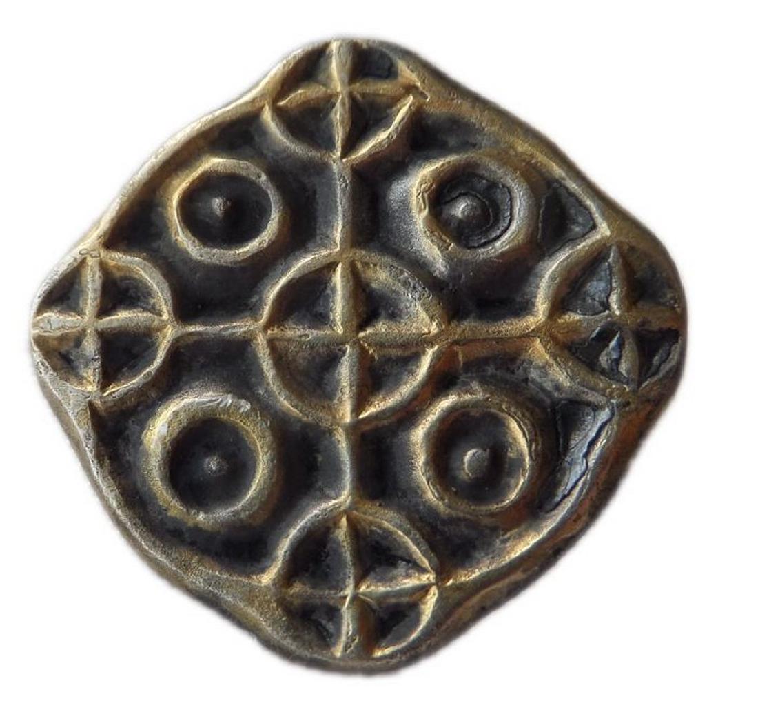 Early Medieval Merovingian Silver-gilt Disc Brooch (1 of 5)