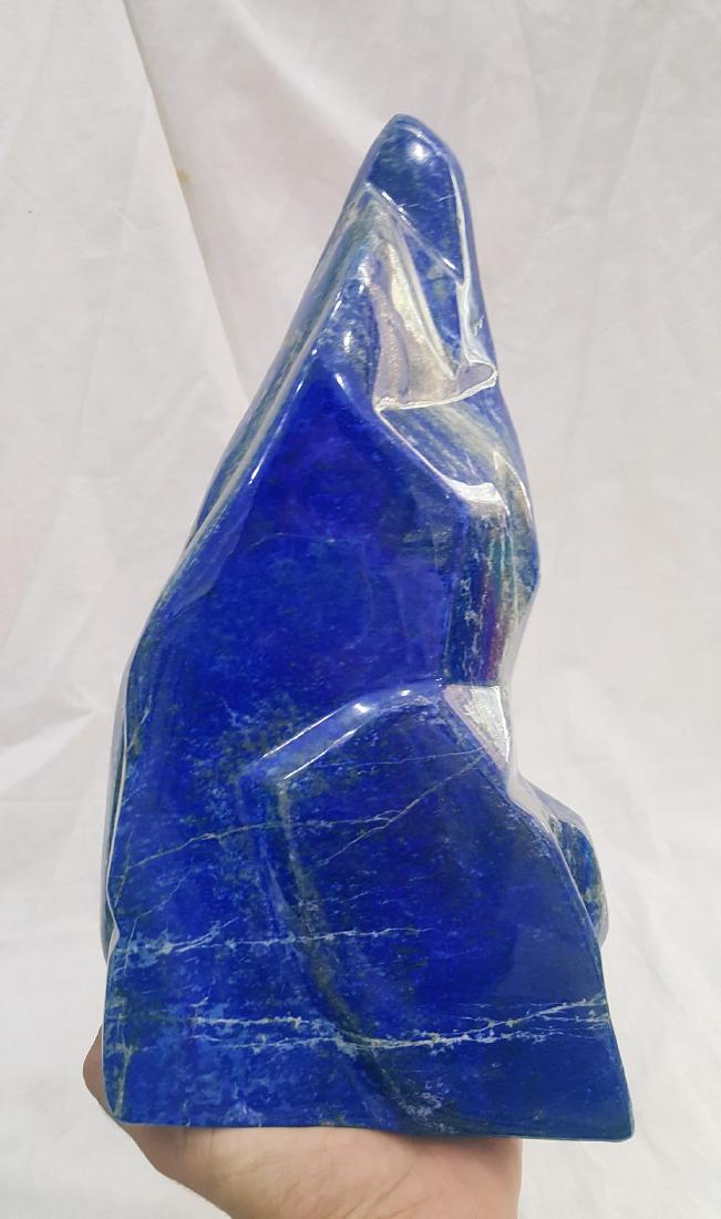 3.4 KG Supreme Quality Amazing Shape Deep Blue Lapis: Title: 3.4 KG Supreme Quality Amazing Shape Deep Blue Lapis Lazuli Tumble Origin: AFGHANISTAN Weight: 3.4 KG 3.4 KG Supreme Quality Amazing Shape Deep Blue Lapis Lazuli Tumble Please note that this lo