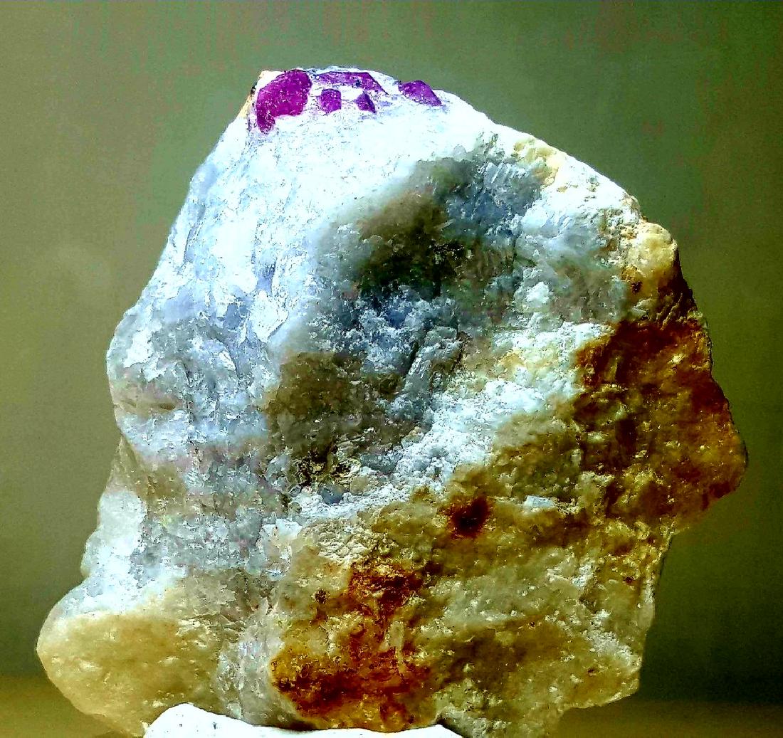 260.3 GRAMS BIG SIZE NATURAL RUBY CRYSTALS ON A SINGLE (1 of 4)