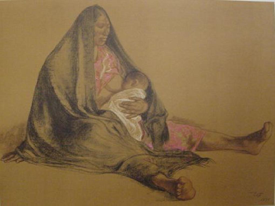 Francisco Zuniga Lithograph Dibujos #10 (1 of 1)