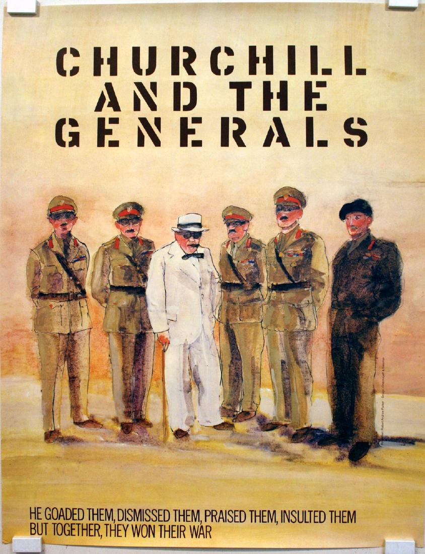 Churchill And the Generals Original Vintage Poster (1 of 1)