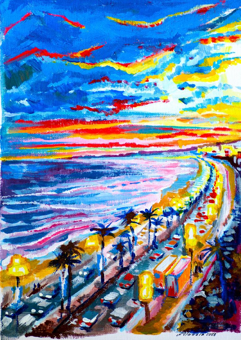 Journey of Memories Nice Acrylic Painting Signed (1 of 4)